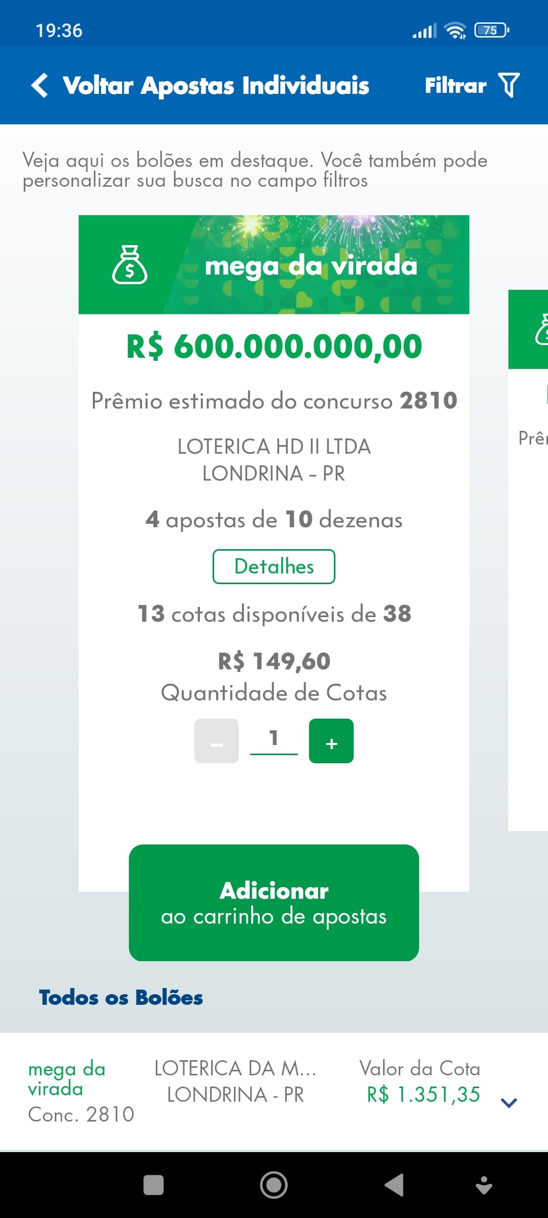 Bolão mega da virada 2024