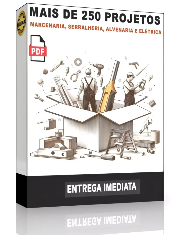 PROJETOS DE SERRALHERIA, MARCENARIA, ALVENARIA