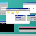Old Computer Interface Composition