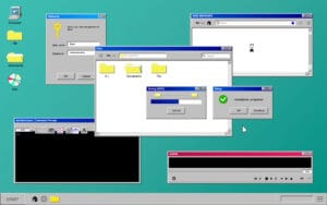 Old Computer Interface Composition