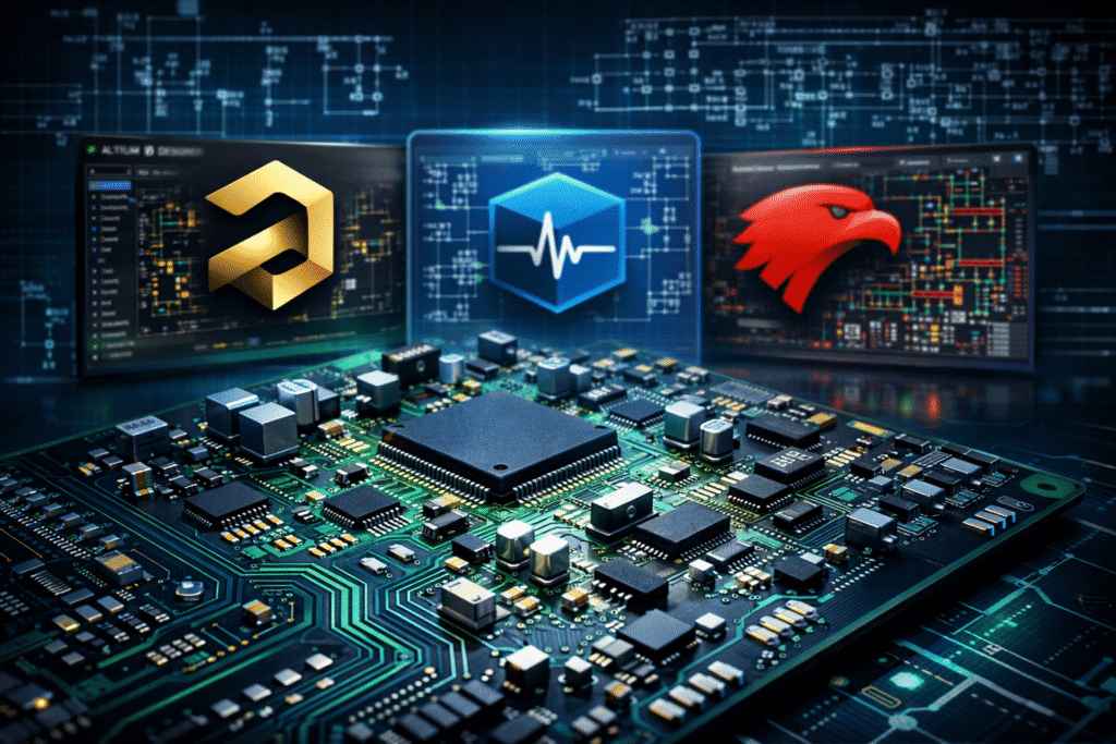 altium versus proteus versus eagle
